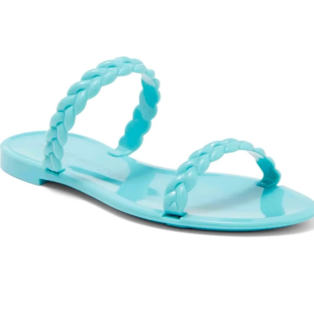 Stuart Weitzman BRAIDA SAWYER JELLY SANDAL sz 8